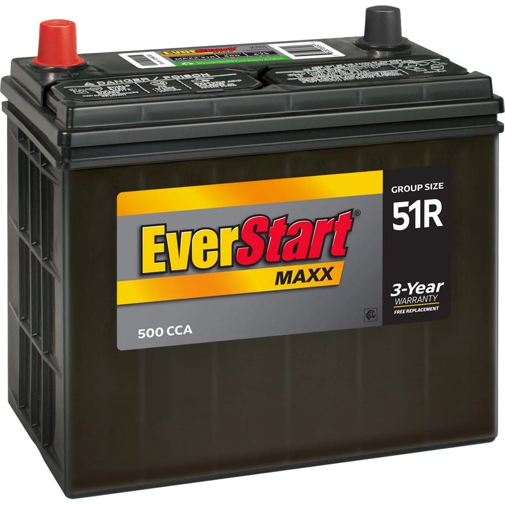 Group Size 51R 12 Volt 500 CCA Lead Acid Automotive Battery I9124