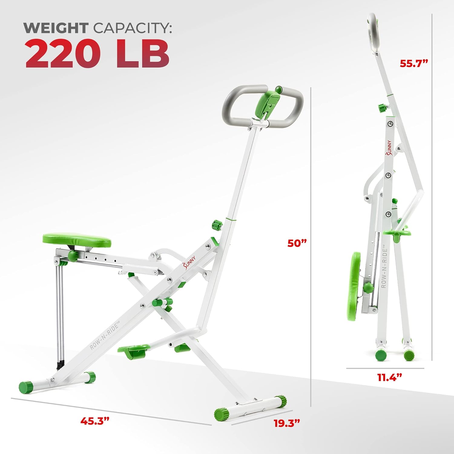 Green Upright Row-N-Ride Exerciser I7994