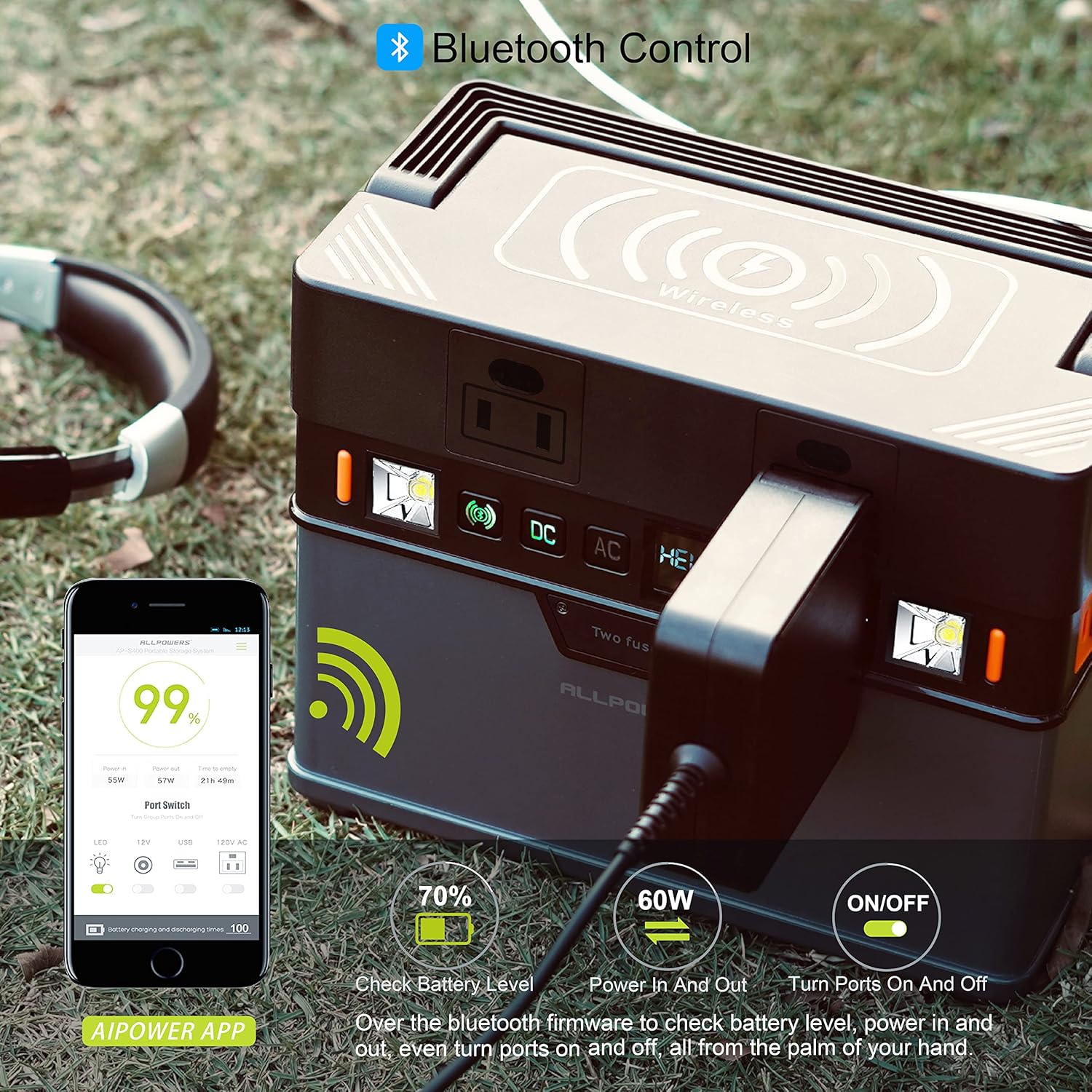 300W Portable Power Station with Solar Panel 100W, 288Wh Solar Generator N931