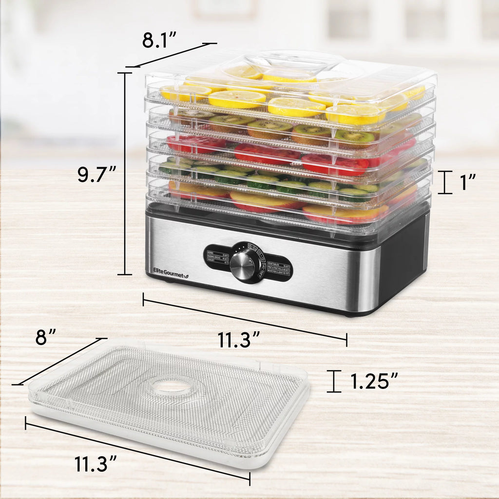 5 Stainless Steel Tray Food Dehydrator V17414