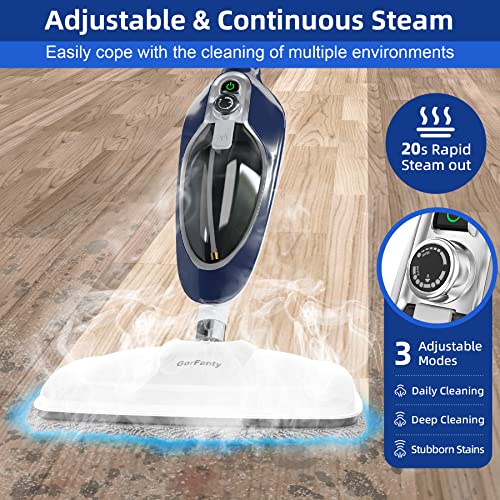 10-in-1 Floor Steamer Detachable Multi-Purpose Handheld Steam Cleaner with 11 Accessories F374883