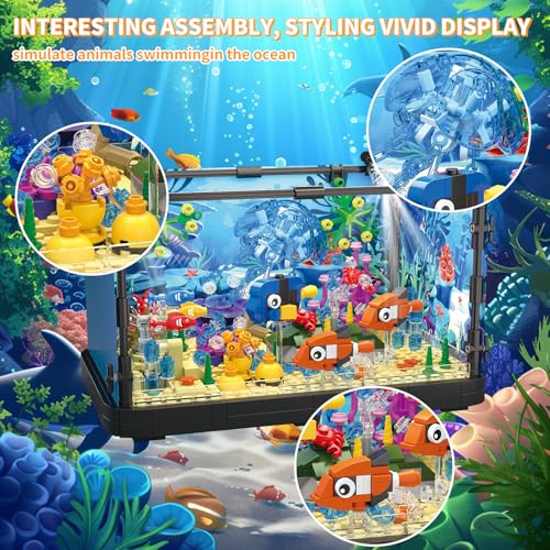 725 Pcs Lighting Aquarium Building Kits A735532