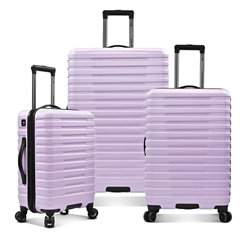 Teal Polycarbonate Hardside Travel Suitcase Luggage with 8 Spinner Wheels, 2-Piece Set P682855