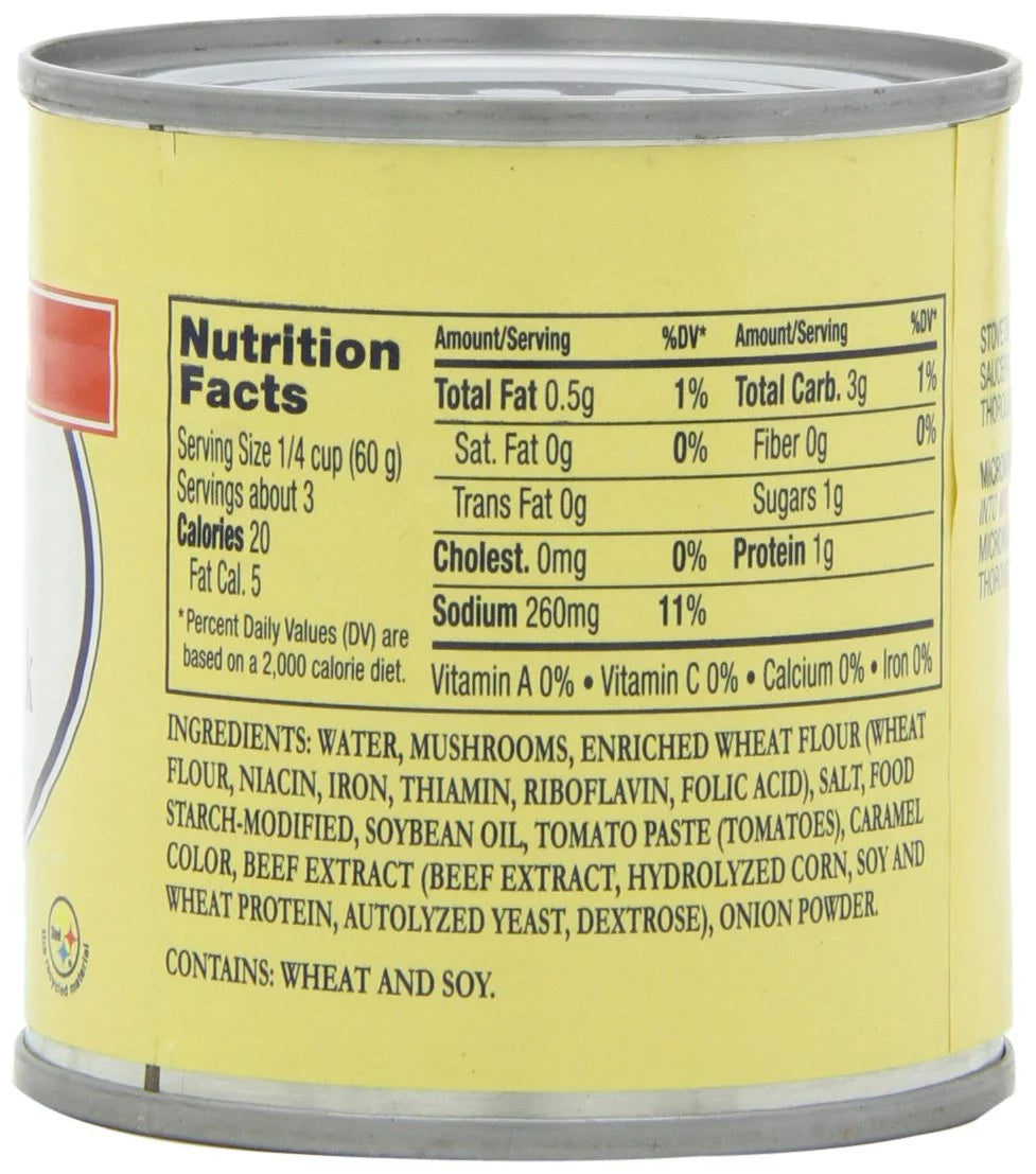 Fresh Mushroom Steak Sauce, 6-Ounce (Pack of 12) G20075