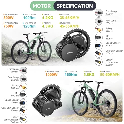 750W 1000W 500W Electric Bike Conversion Kit 48V 52V R984173