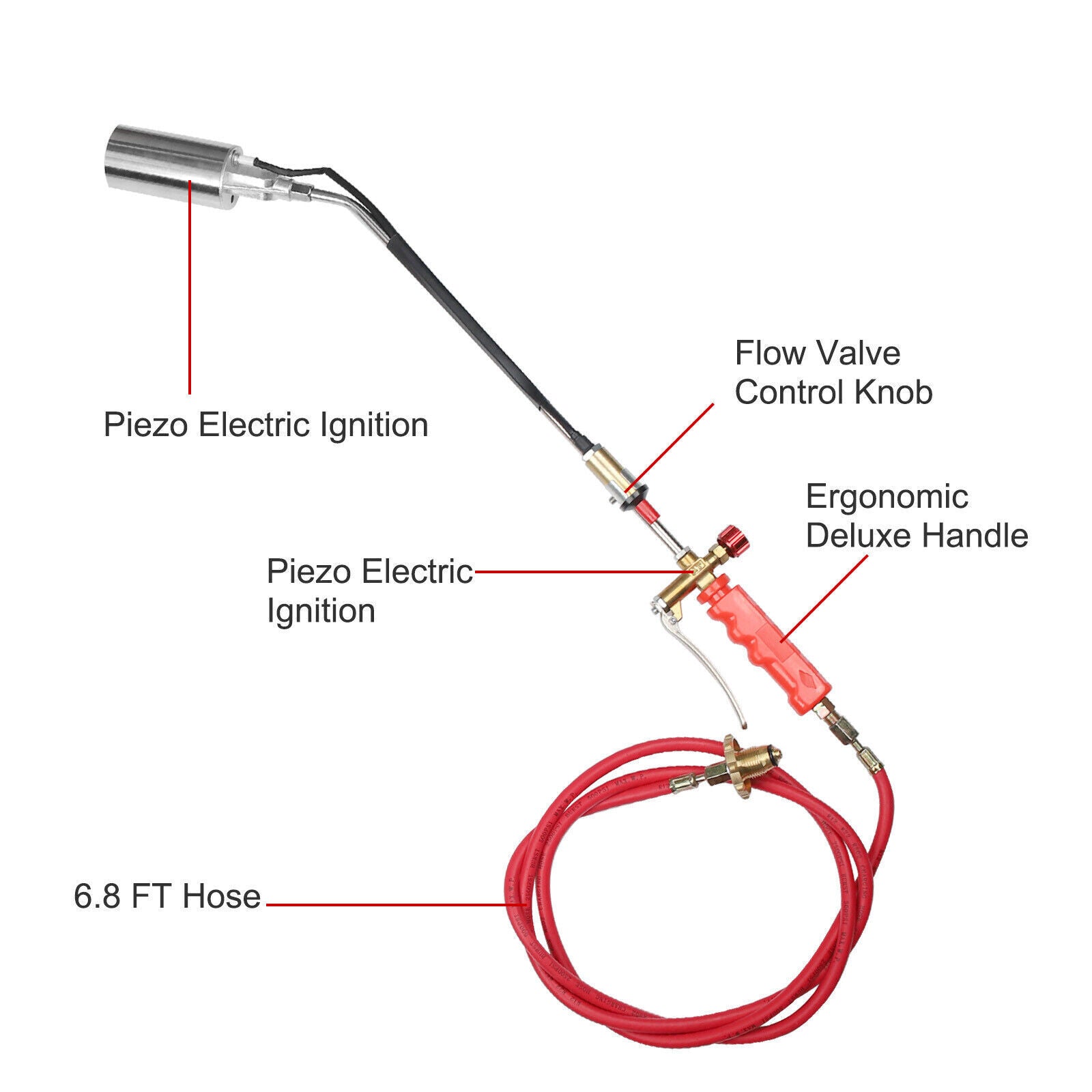 Portable Propane Torch Weed Burner with Hose N8877