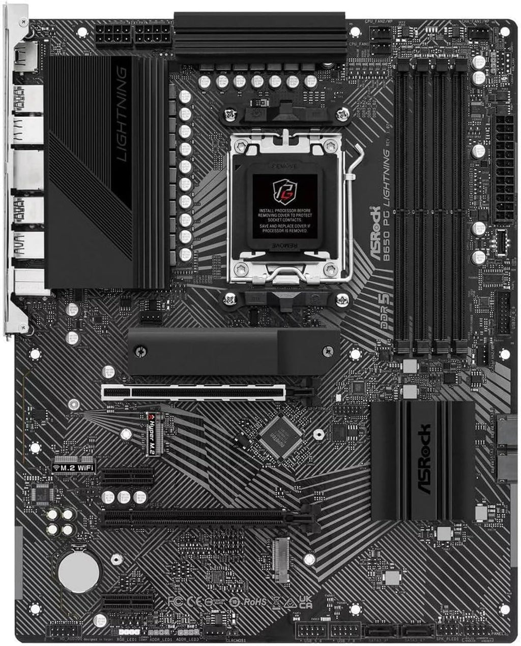 AM5 ATX Motherboard Bundle with AMD Ryzen 5 7600X, DDR5, PCIE 4.0 x16, 2.5Gb LAN, Rear USB3.2 Gen2x2 Type-C V20309