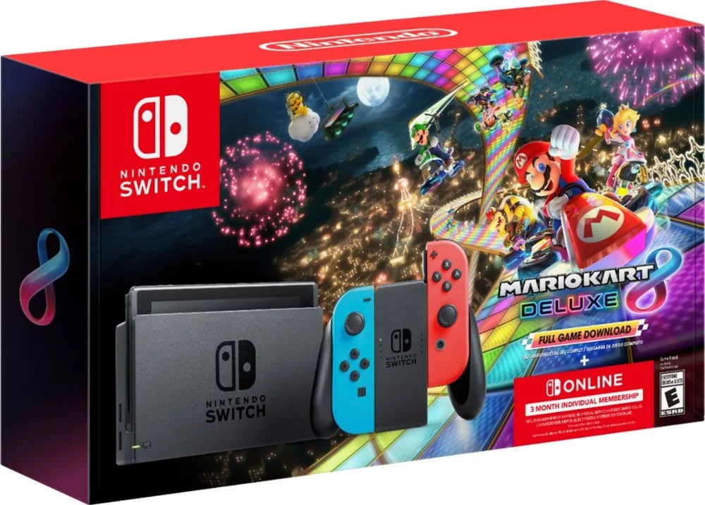 Mario Kart 8 Deluxe & 3 Month Membership, Nintendo Switch L81883