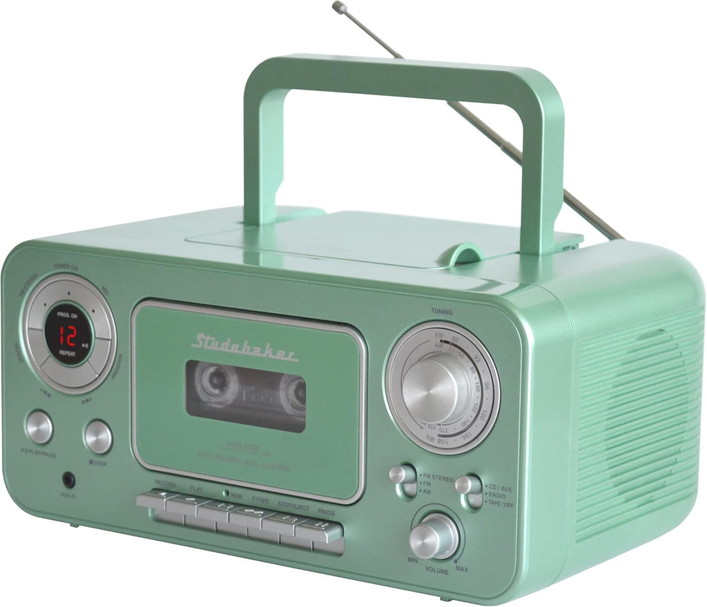 Portable Stereo CD Player with AM/FM Stereo Radio and Cassette Player G6011