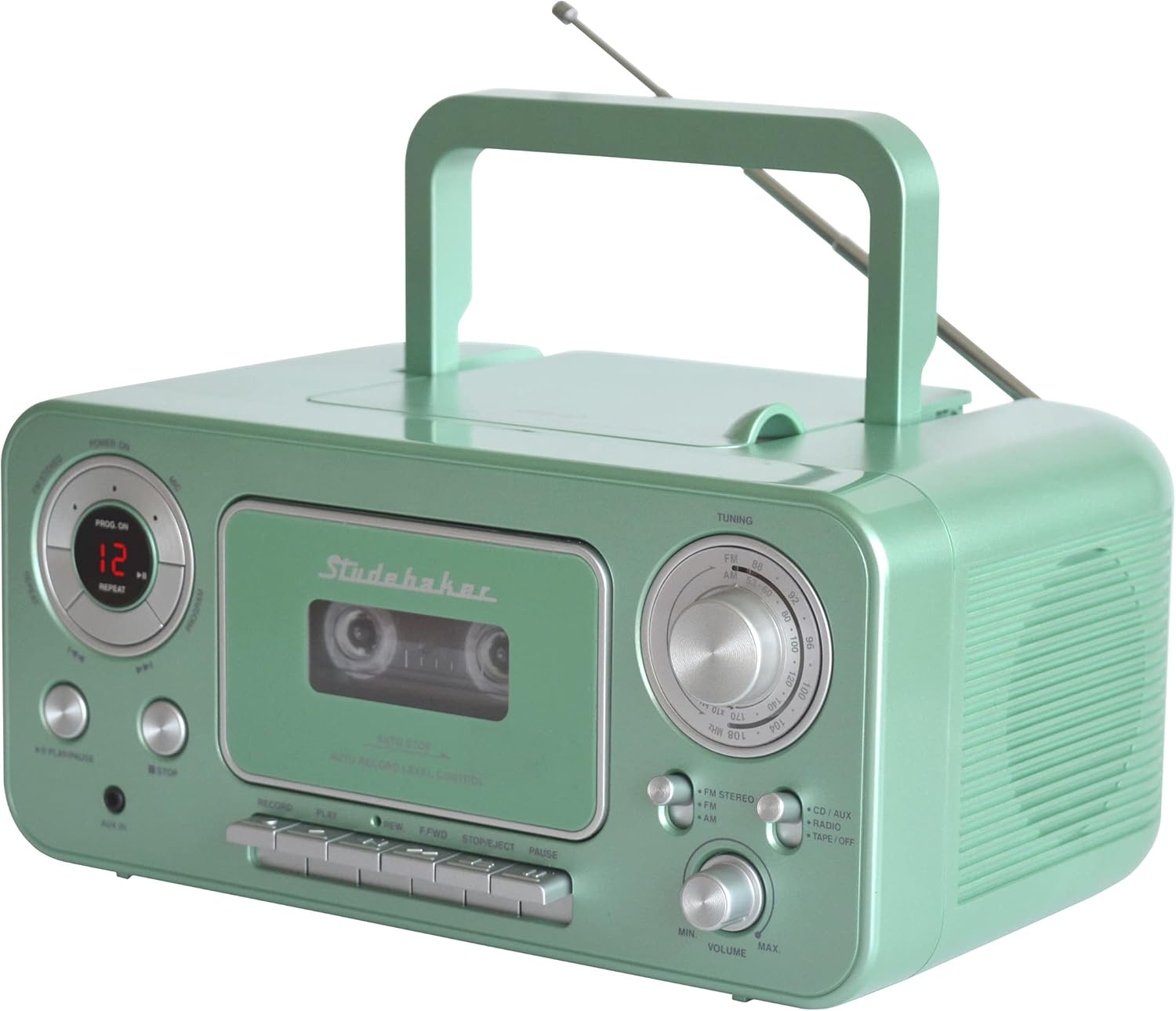 Portable Stereo CD Player with AM/FM Stereo Radio and Cassette Player G6011