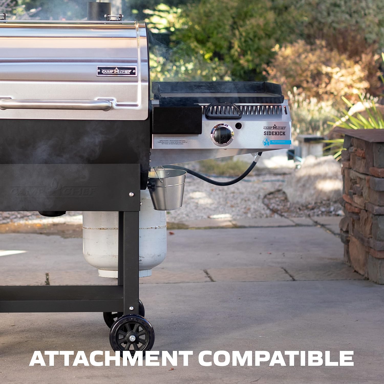24 in. WIFI Woodwind Pellet Grill & Smoker with Sidekick T6411