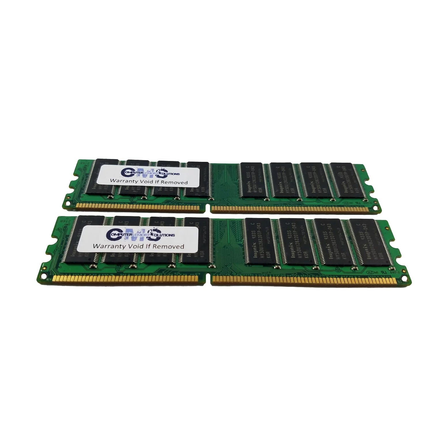 2GB (2X1GB) DDR1 3200 400MHZ NON ECC DIMM Memory Ram M3555