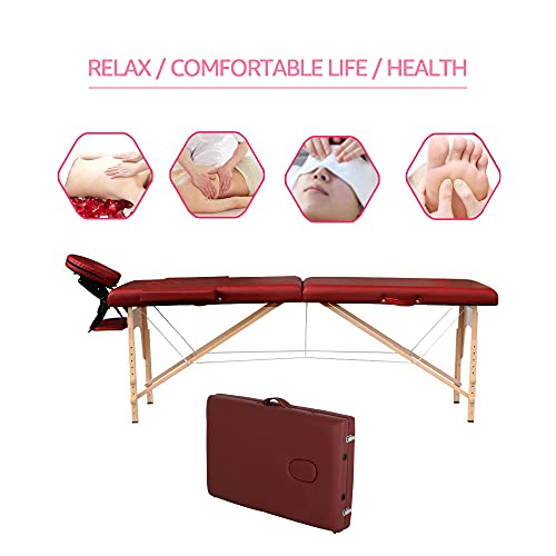 84 Inches Folding Massage Table with Carrying Bag I847740
