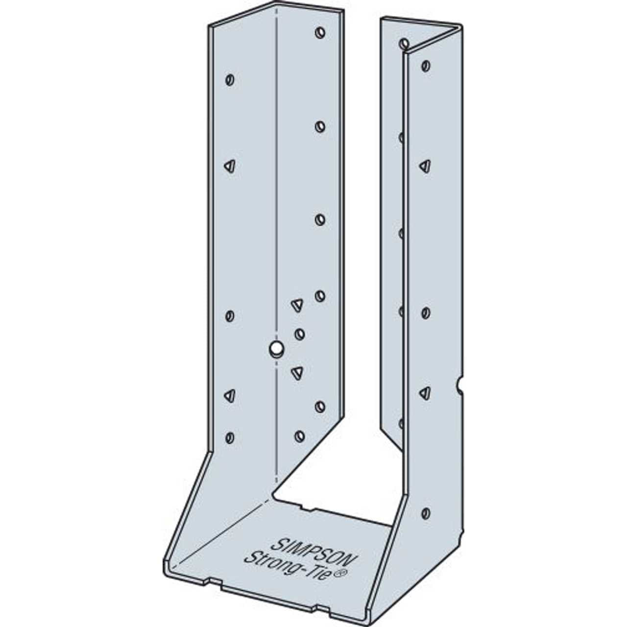 Galvanized Face-Mount Concealed-Flange Joist Hanger for Double 2x10 V508019
