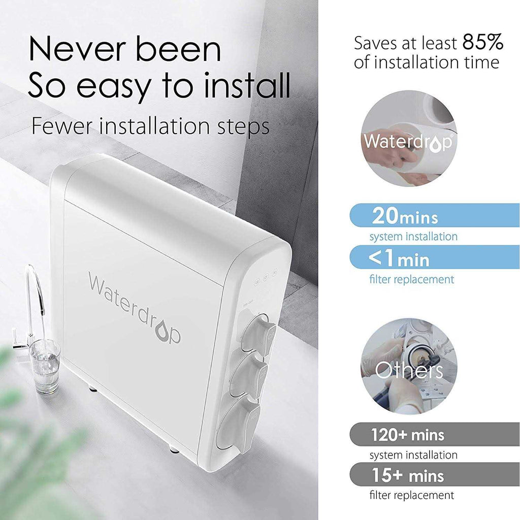 3-Stage Under Sink Tankless Drinking Water Filtration System F9395