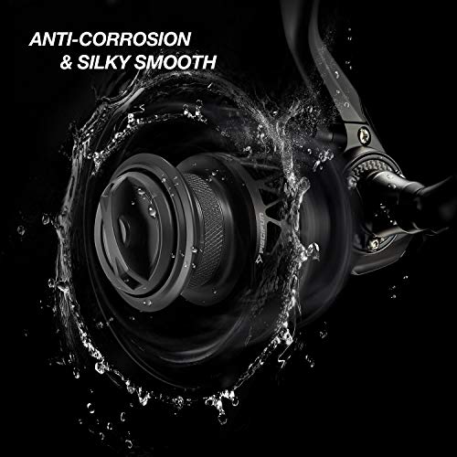 Carbon X Spinning Reel, 5.1oz, Carbon Frame and Rotor, 33LBs Max Drag, 10+1 Shielded BB, 5.2:1/6.2:1 Gear Ratio V622