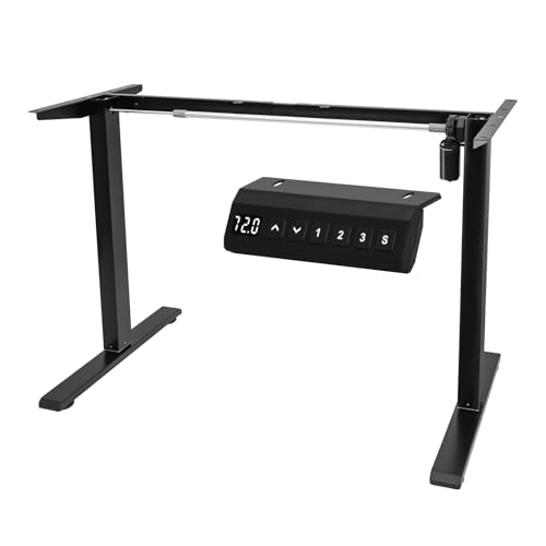 Black Height Adjustable Electric Standing Desk Frame N2691