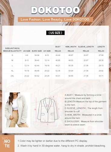 Womens Fleece Jackets Long Sleeve Warm Teddy Coats with Pockets A7965