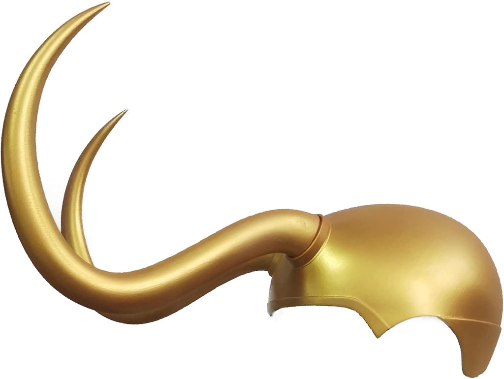 Gold Latex Crown Horn Helmet Mask W856090