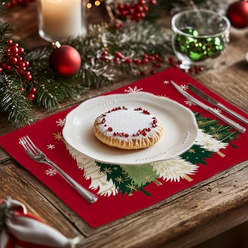 Christmas Placemats Set of 4 Green J4058