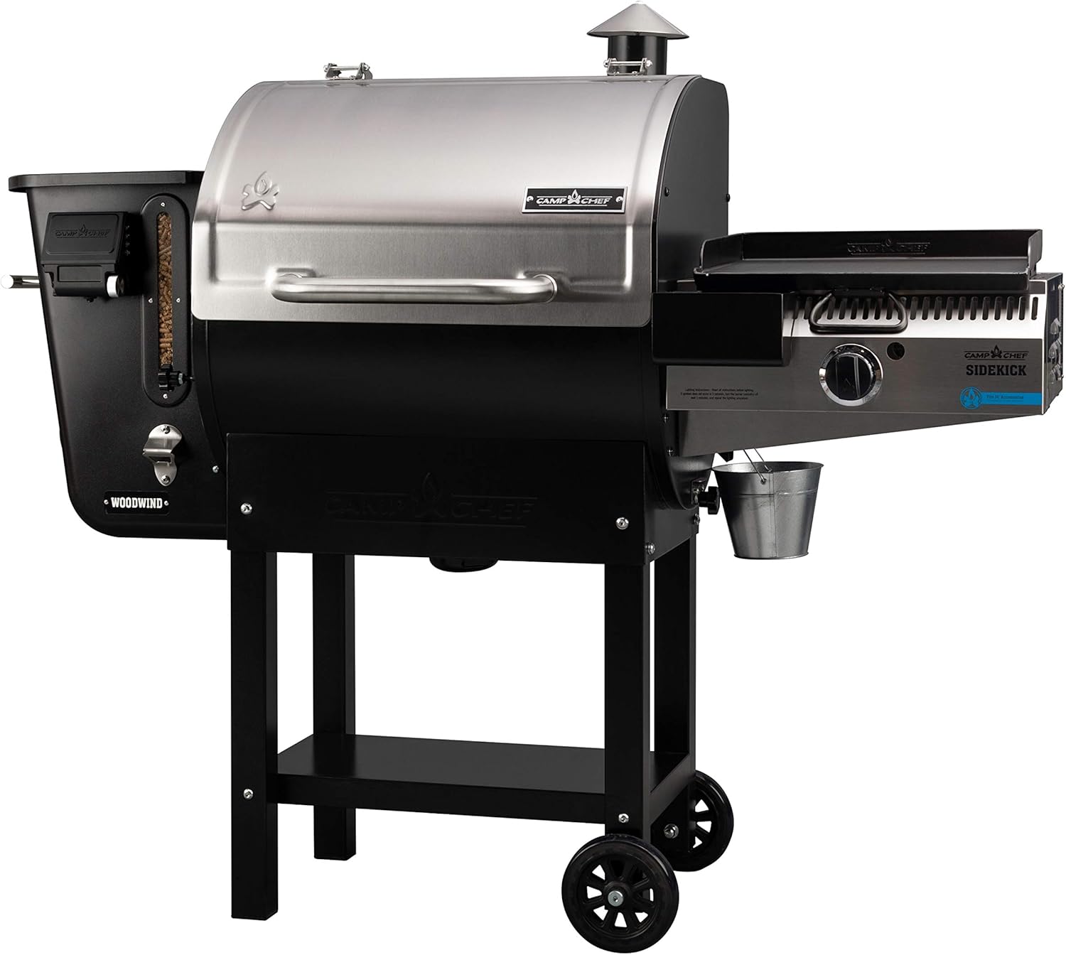 24 in. WIFI Woodwind Pellet Grill & Smoker with Sidekick T6411