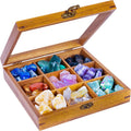 9 Grid Crystal Display Case with Acrylic Lid L81701