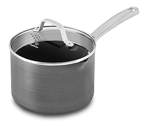 Classic Nonstick Sauce Pan with Cover, 3.5 quart, Grey J8639