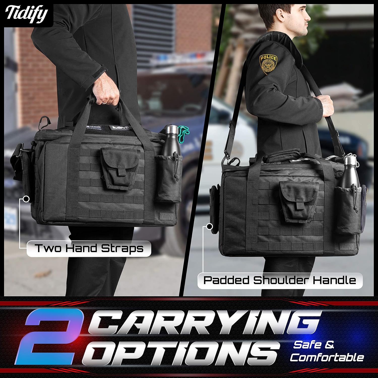 Tactical Gear Bag with MOLLE Organizer, Heavy Duty & Water Resistant B11427