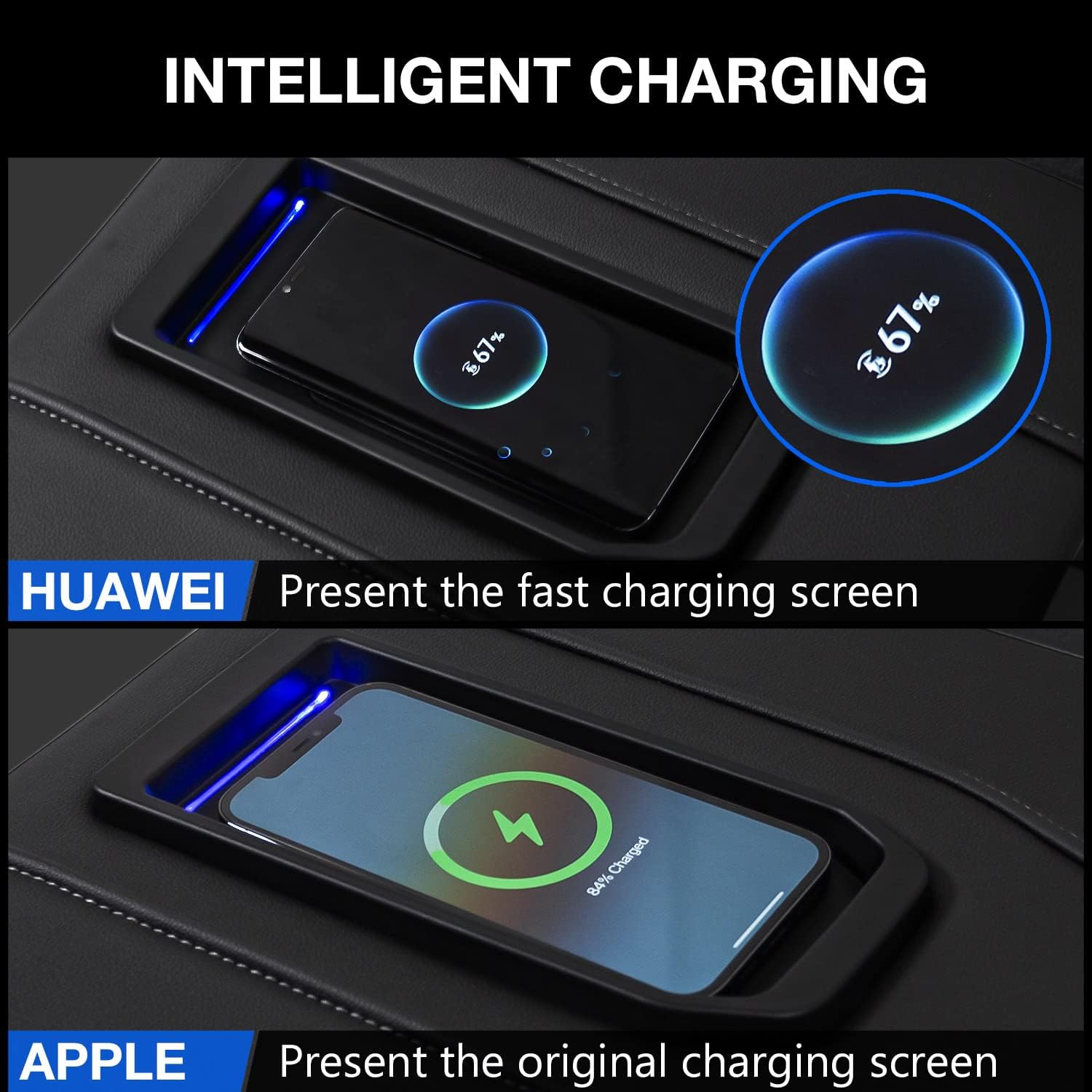 Wireless Charger Pad for Chevrolet Silverado GMC Sierra 2019-2021 15w J44008