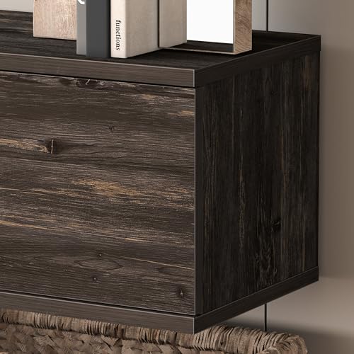 Black Oak Floating TV Stand B908