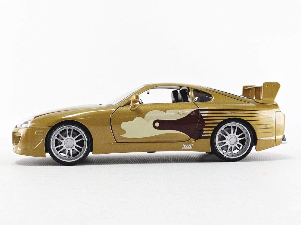 Gold 1:24 Scale Die-Cast Toyota Supra Toy Car O5642