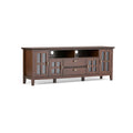 Solid Wood TV Media Stand in Russet Brown X701815