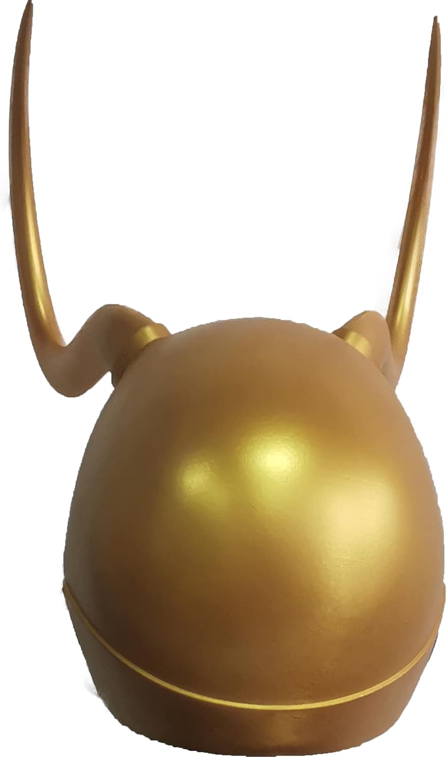 Gold Latex Crown Horn Helmet Mask W856090