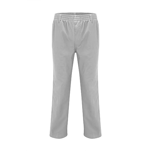 Men's Drawstring Waist Cargo Pants Sweatpants with Zipper Pockets Heavyweight Joggers M72528