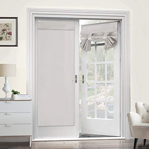 Cream Blackout Door Curtain 2 Panel W26 x L68 Z4548