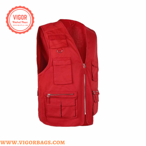 Multi Pockets Cargo Vest Jacket G62144