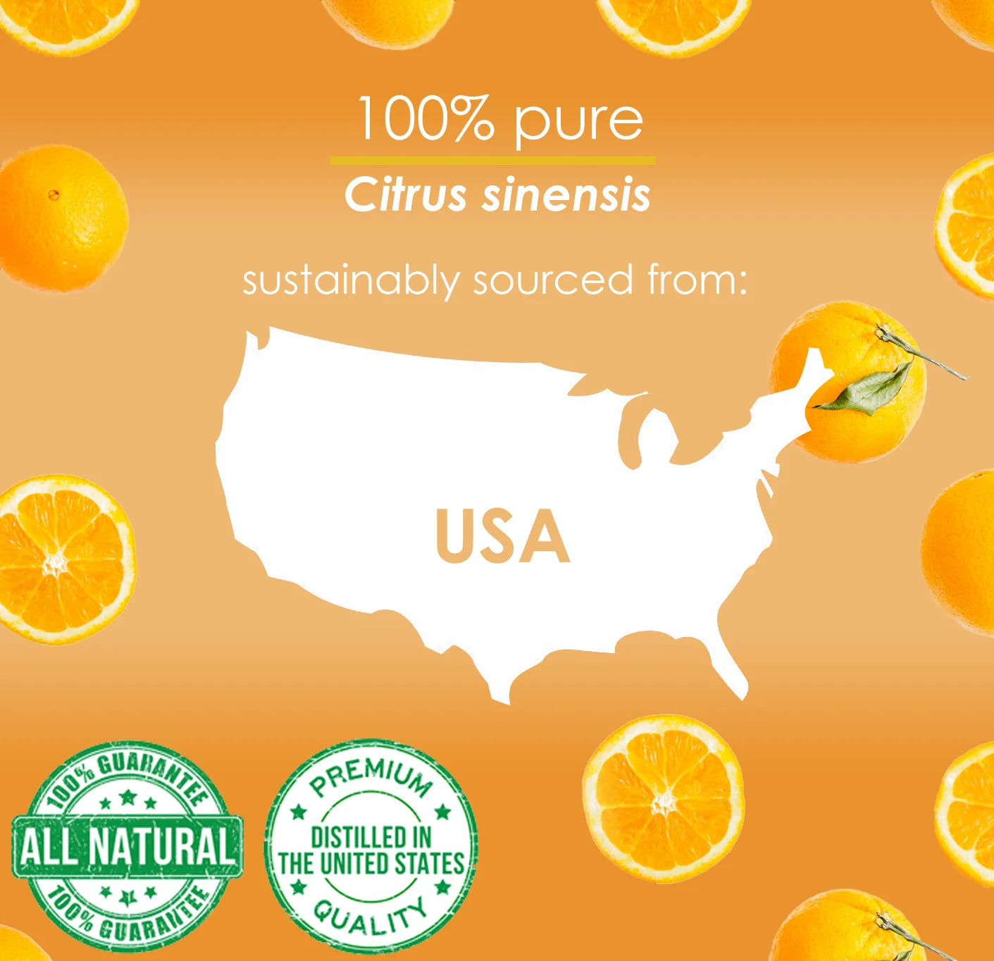 128 fl oz 100% Pure Sweet Orange Essential Oil J606023