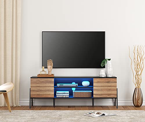 Mid Century Modern TV Stand, 60 inch S642