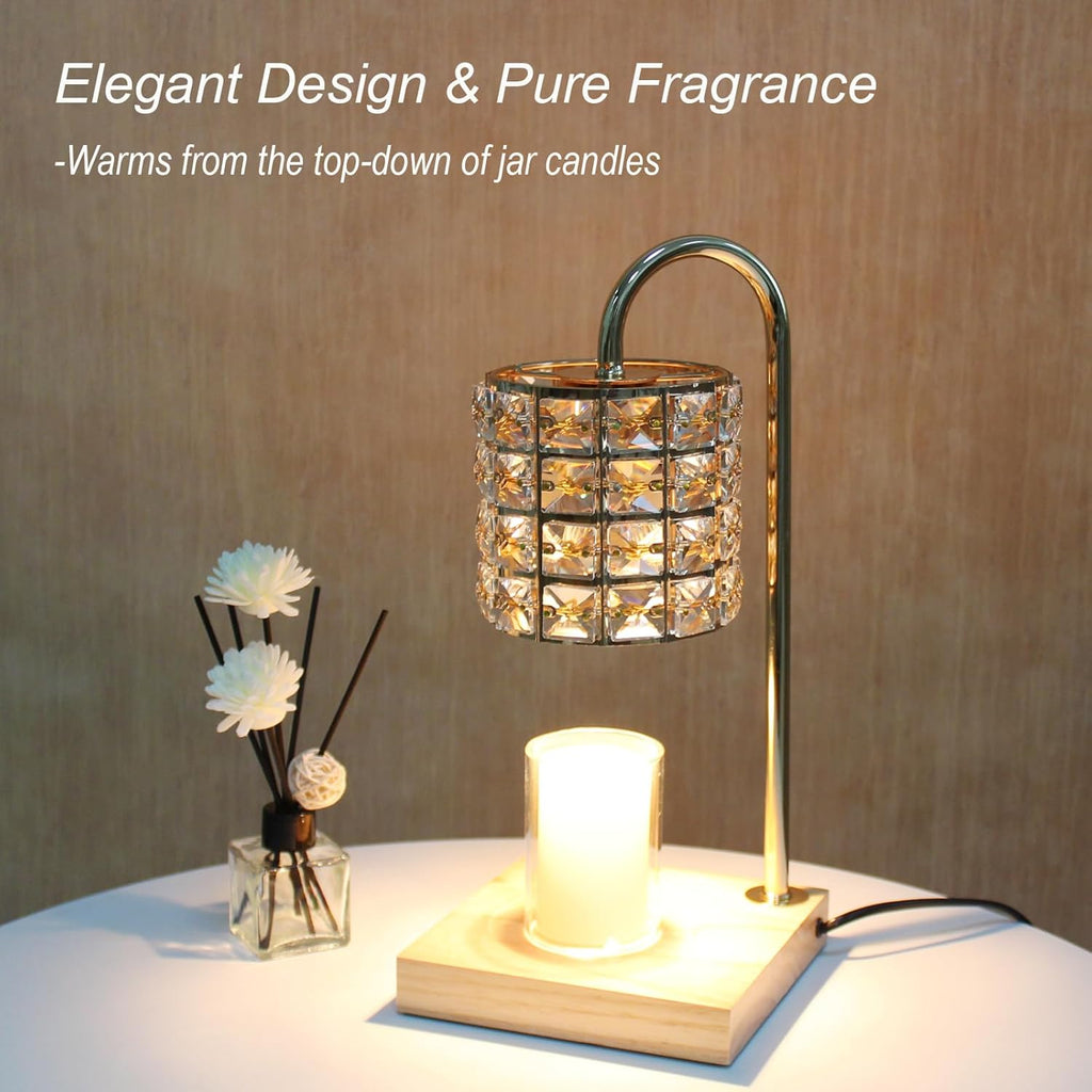 Amber Dimmable Electric Candle Warmer Lamp with Timer N66053
