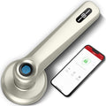 Silver Smart Door Lock with Fingerprint D72018