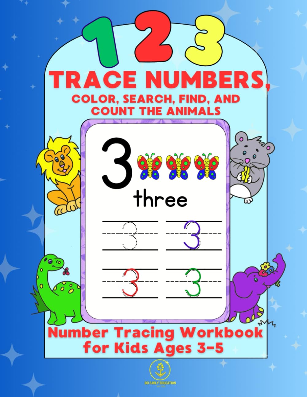 Number Tracing Workbook for Kids Ages 3-5 J96405