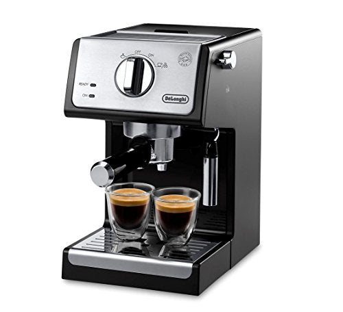 Black Espresso Cappuccino Maker with Manual Frother O167
