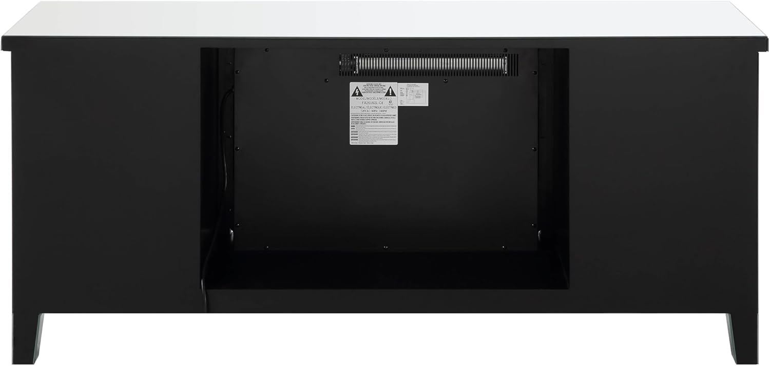 Mirrored TV Stand with Fireplace X54049