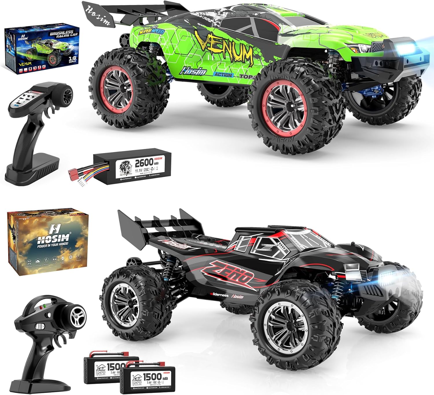 1:8 RC Car 80+KMH 1:10 RC Truck 48+ KMH U20276