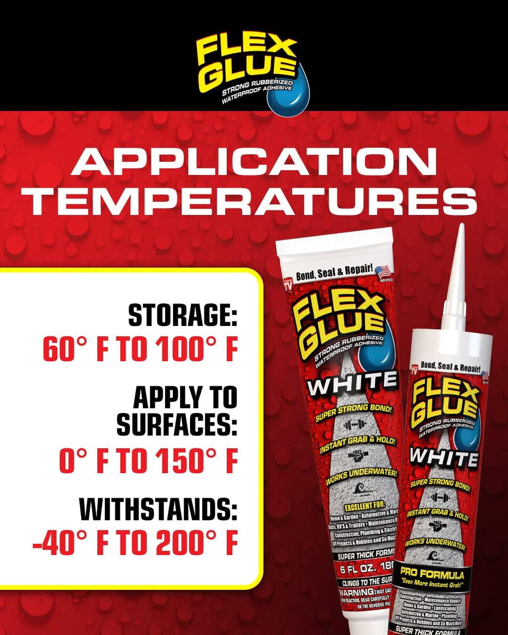 White 28 oz Flex Glue MAX C8294