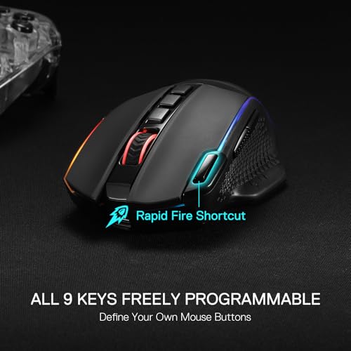 Wireless Gaming Mouse with 10000 DPI and 8 Macro Buttons W812885