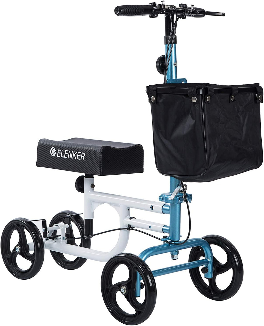 Black Steerable Knee Walker Medical Scooter H58889