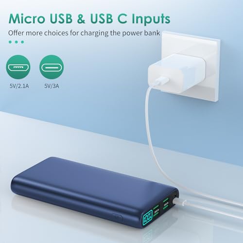 38800mAh LCD Display Power Bank with 5 USB Outputs and USB-C F678