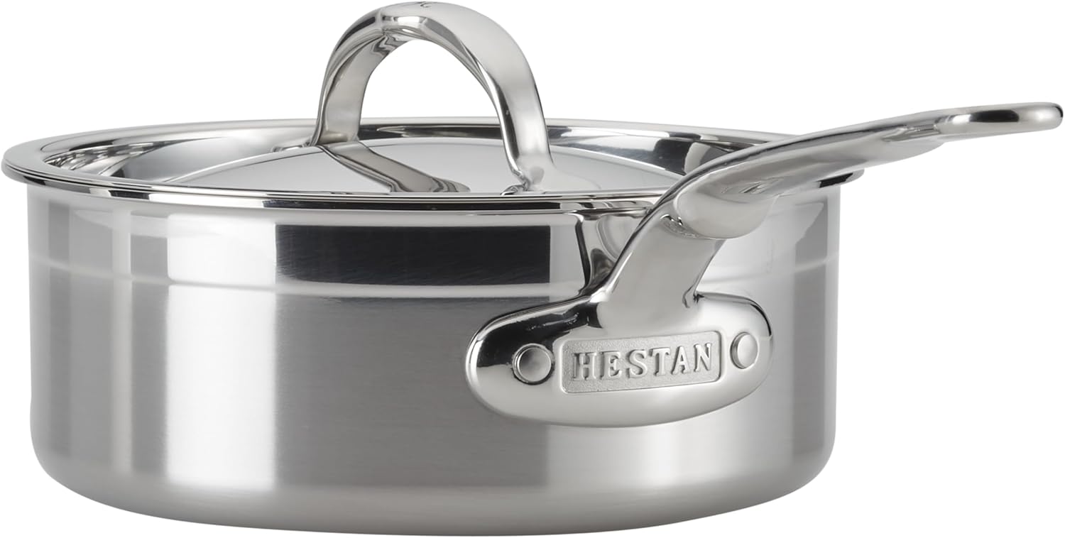 5-Piece Clad Stainless Steel Cookware Set A4300