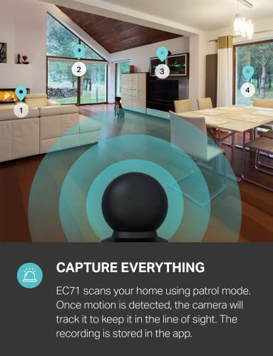 1080p HD Smart Security Camera with Night Vision, White M221